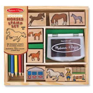 Large Wooden Stamp set - Horses